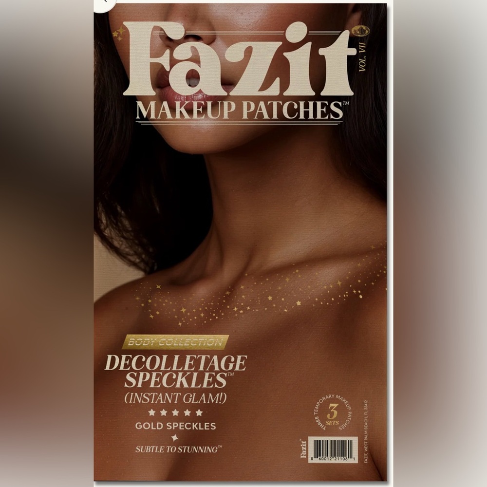 Fazit Gold Decolletage Glitter Makeup Patches